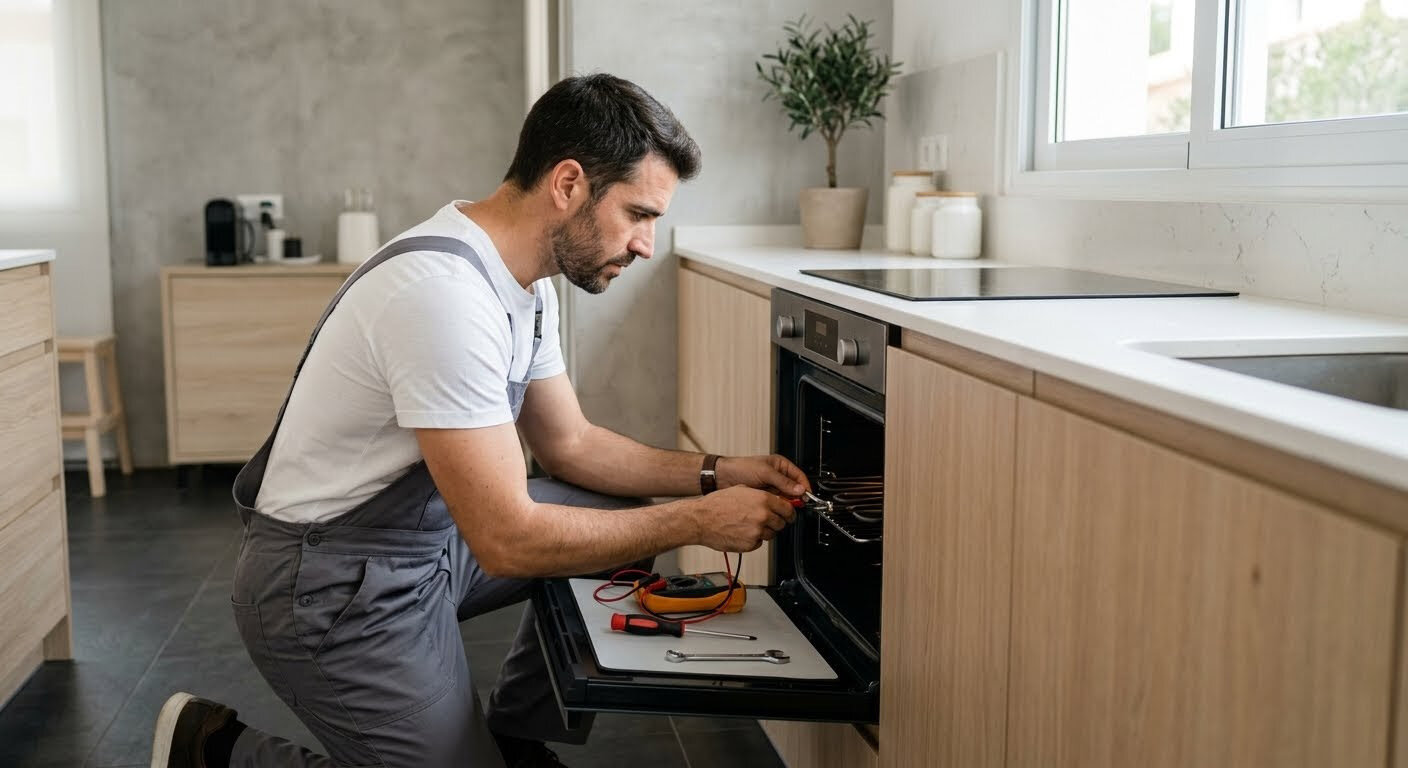 Técnico reparando Horno en Palma de Mallorca